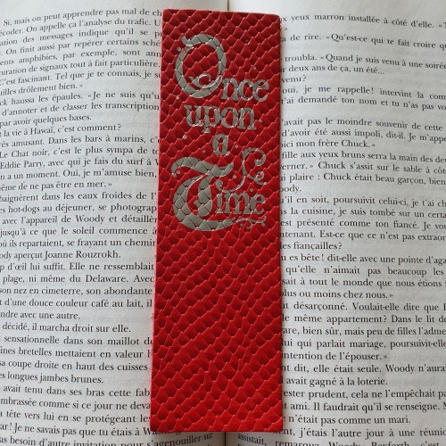 Marque-page en cuir Once upon a time Marque-page en cuir Once upon a time