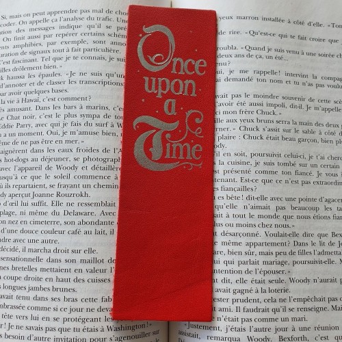 Marque-page en cuir Once upon a time Marque-page en cuir Once upon a time