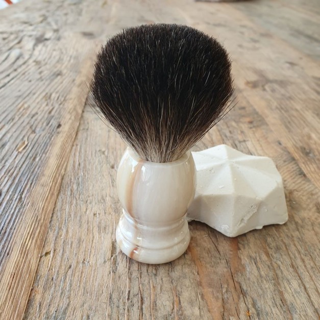 Blaireau de rasage, beige