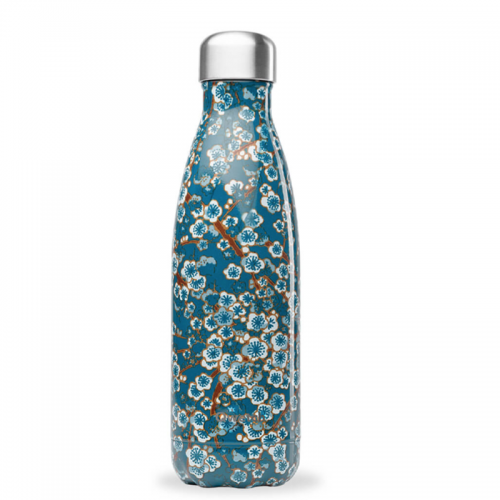Gourde Isotherme Blue Flowers Qwetch - 12h Chaud, 24h Froid Gourde Isotherme Blue Flowers Qwetch - 12h Chaud, 24h Froid