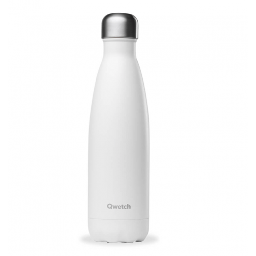 Gourde Isotherme Mate Blanche Qwetch - 12h Chaud, 24h Froid Gourde Isotherme Mate Blanche Qwetch - 12h Chaud, 24h Froid