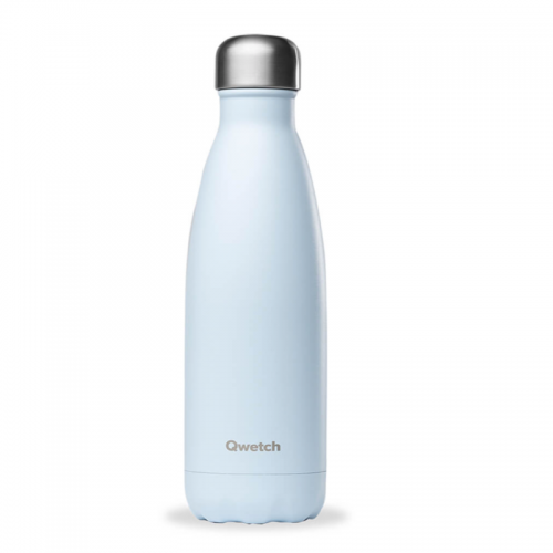 Gourde Isotherme Pastel Bleu Qwetch - 12h Chaud, 24h Froid Gourde Isotherme Pastel Bleu Qwetch - 12h Chaud, 24h Froid