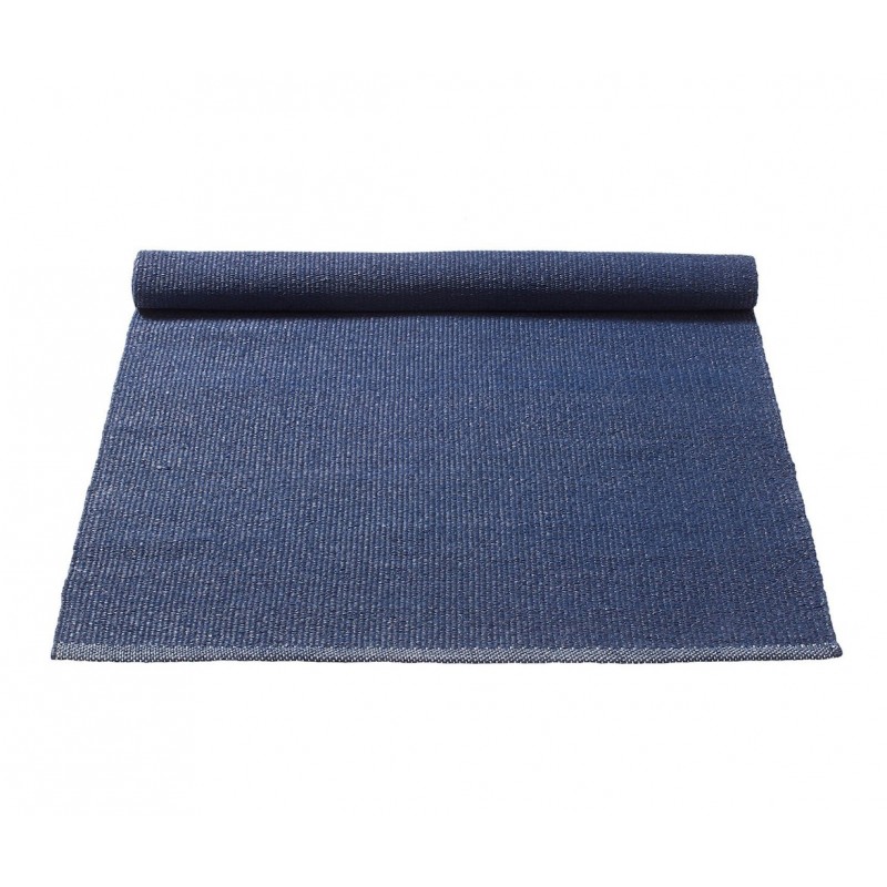 Voir la slide Tapis en plastique recyclé bleu foncé Rug Solid
