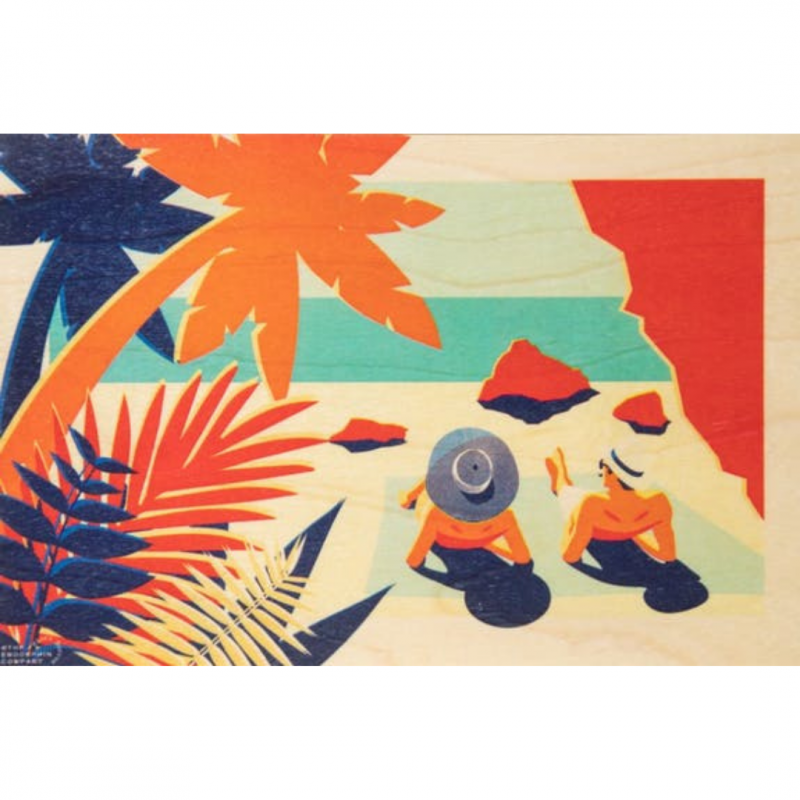 Woodhi carte postale en bois Riviera Farniente Voir la slide Woodhi carte postale en bois Riviera Farniente