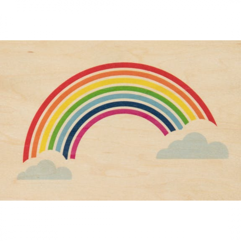 Woodhi carte postale en bois Miami Rainbow Voir la slide Woodhi carte postale en bois Miami Rainbow