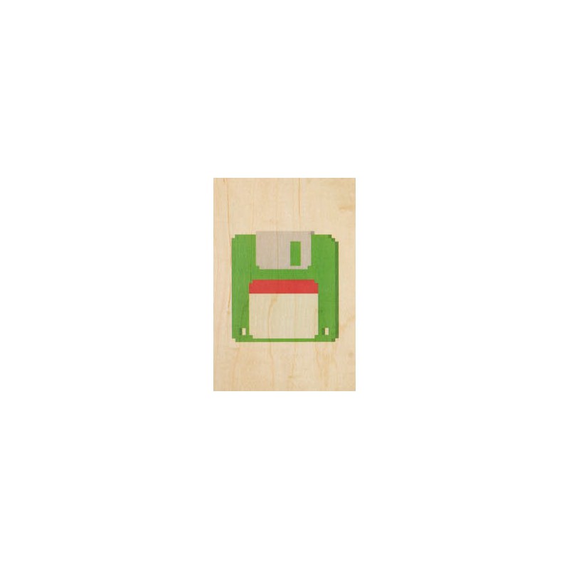 Woodhi carte postale en bois Hello 80s Floppy Voir la slide Woodhi carte postale en bois Hello 80s Floppy