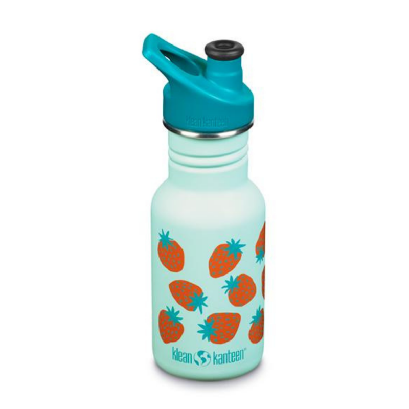 Gourde enfant Sport Cap Turquoise fraises Klean Kanteen Voir la slide Gourde enfant Sport Cap Turquoise fraises Klean Kanteen