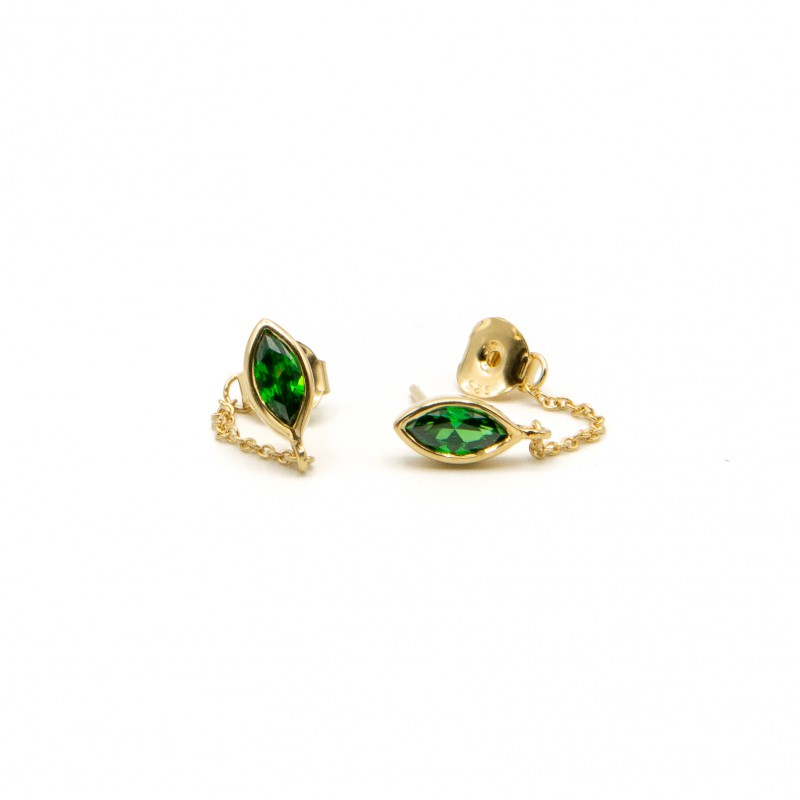Voir la slide Boucles d'oreille Katmandou vertes - Assaya Jewelry