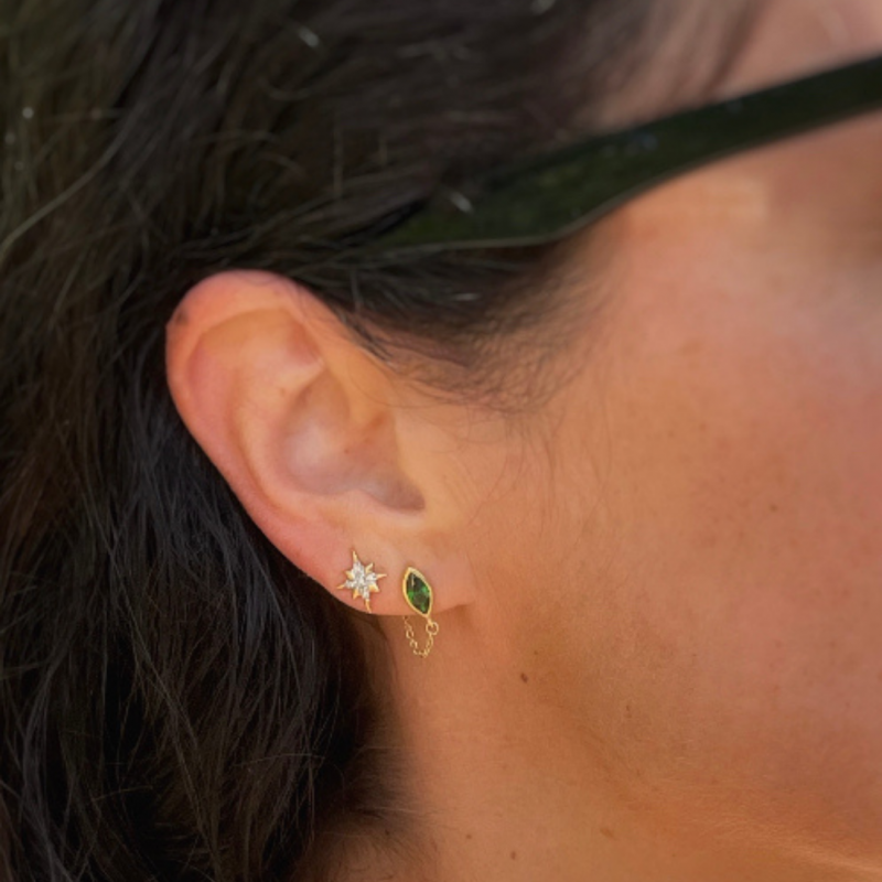 Voir la slide Boucles d'oreille Katmandou vertes - Assaya Jewelry