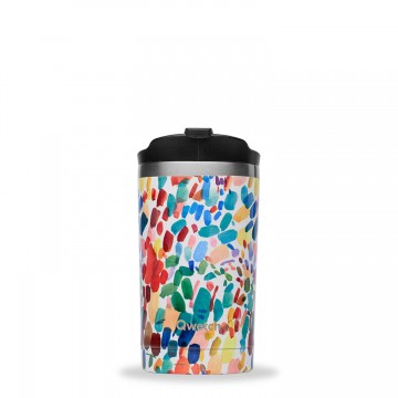 Travel Mug Arty 350 ml - Qwetch, 6h Chaud 12h Froid, Étanchéité