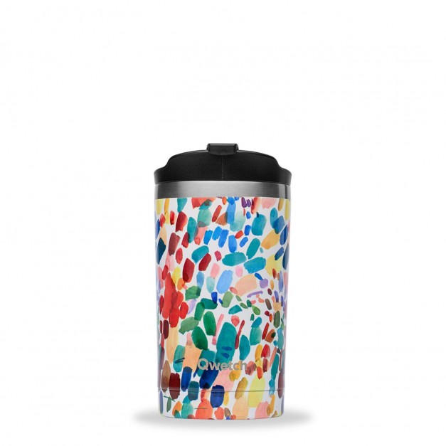 Travel Mug Arty 350 ml - Qwetch, 6h Chaud 12h Froid, Étanchéité