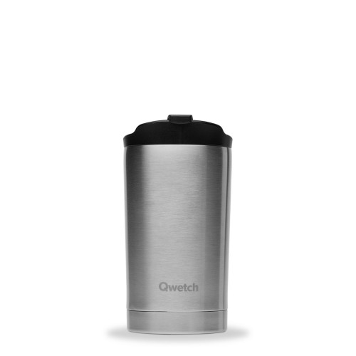 Travel Mug Inox 6h Chaud 12h Froid - Qwetch, 100% étanche Travel Mug Inox 6h Chaud 12h Froid - Qwetch, 100% étanche