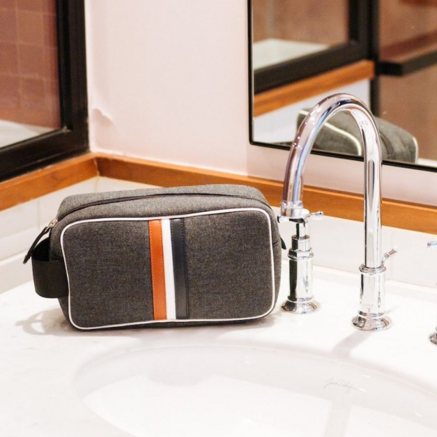 Trousse de toilette Entre 2 Rétros Bobby gris chiné
