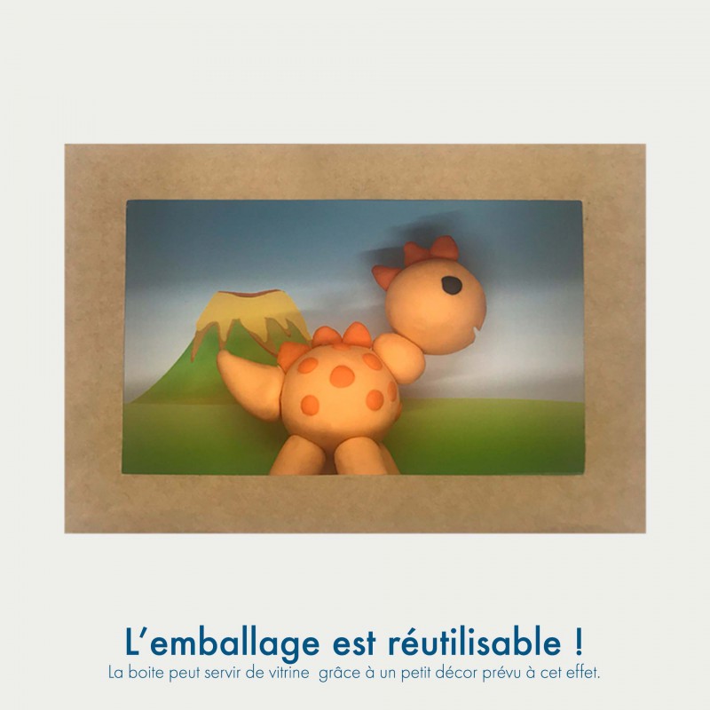 Voir la slide Kit pâte à modeler bébé dino - Flomi