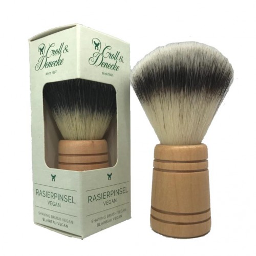 Croll & Denecke - Blaireau de rasage vegan, manche en bois Croll & Denecke - Blaireau de rasage vegan, manche en bois