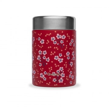 Boîte Repas Isotherme Hanami Rouge 600 ml - Qwetch, 5h chaud, 7h froid